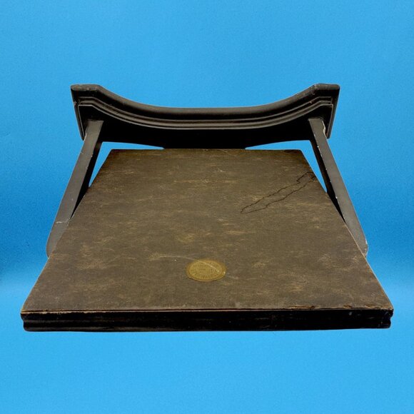 Antique Early Art Deco / Edwardian Swivel Wood Frame w/ US Sepia Girl Photo - Picture 9 of 9